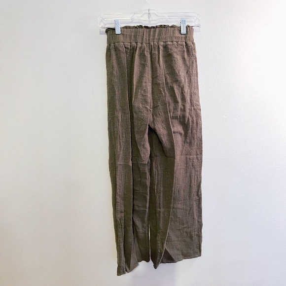 American Threads Green Linen Pants Small - Picture 2 of 2